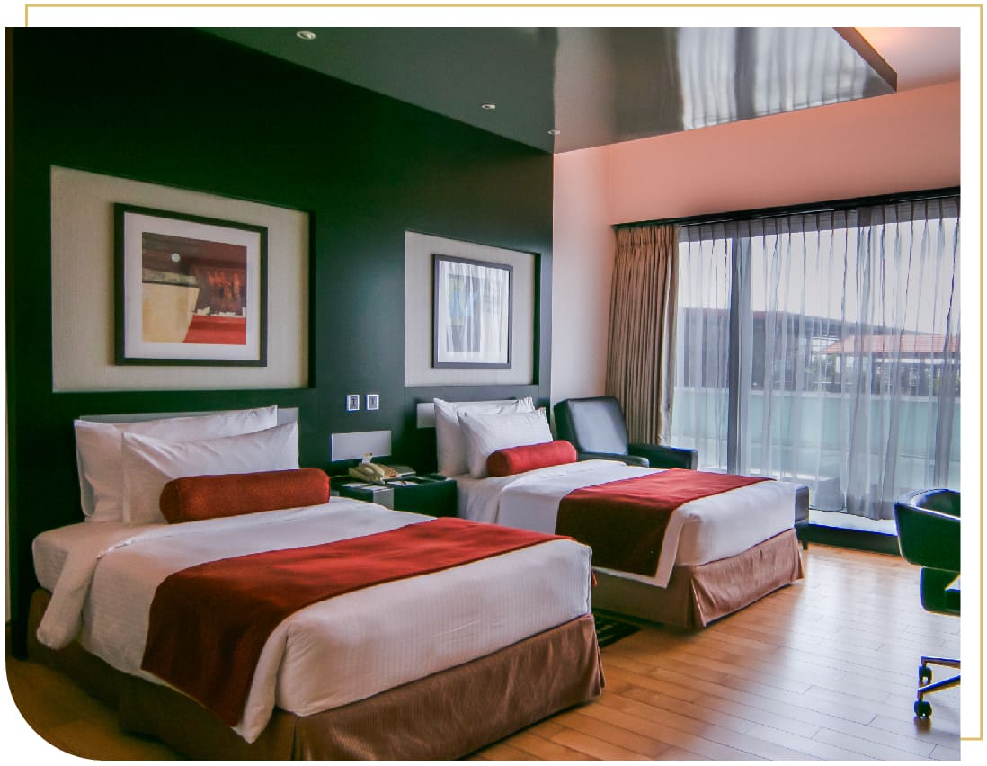 Deluxe Room with pool view at The Oterra