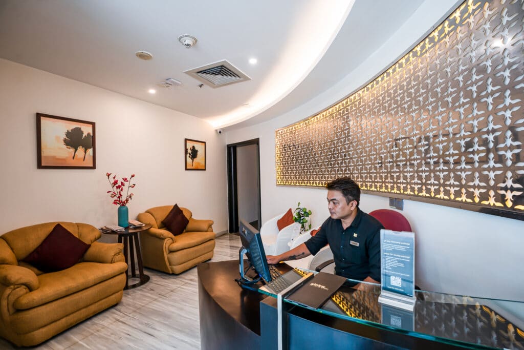 Aloka Spa reception