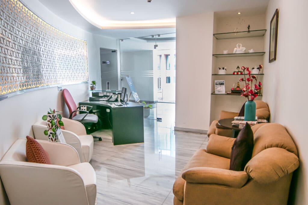 Aloka Spa waiting lounge